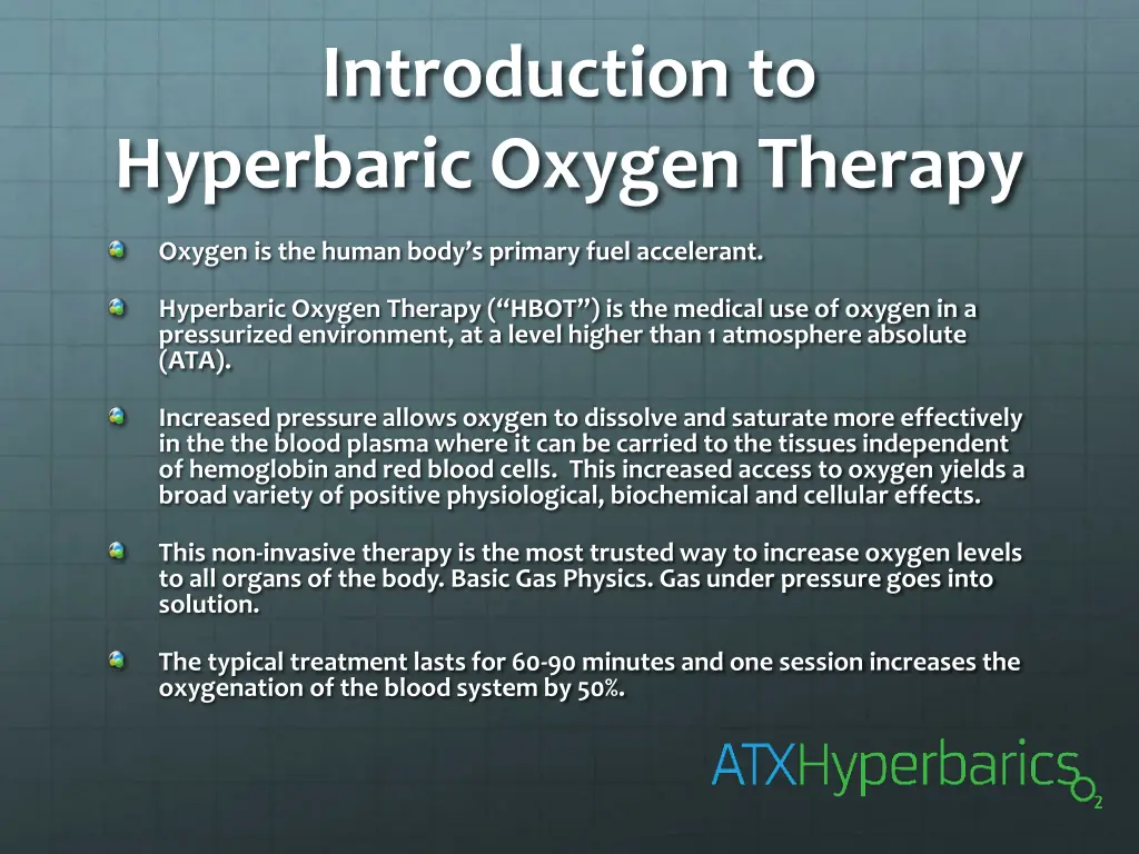 introduction to hyperbaric oxygen therapy