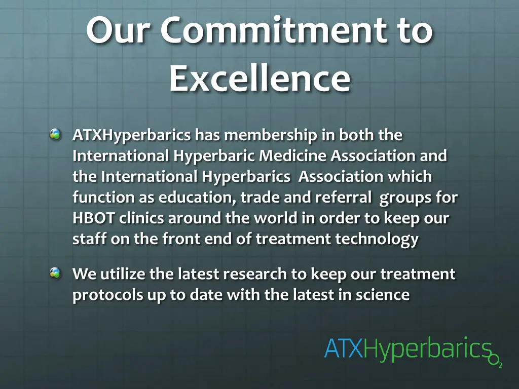 our commitment to excellence