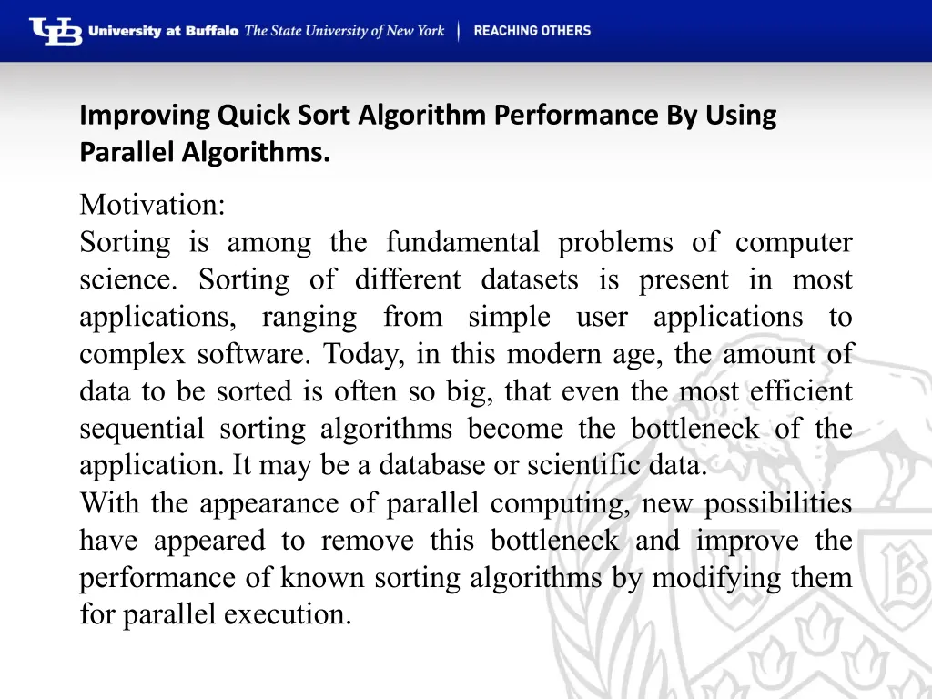 improving quick sort algorithm performance