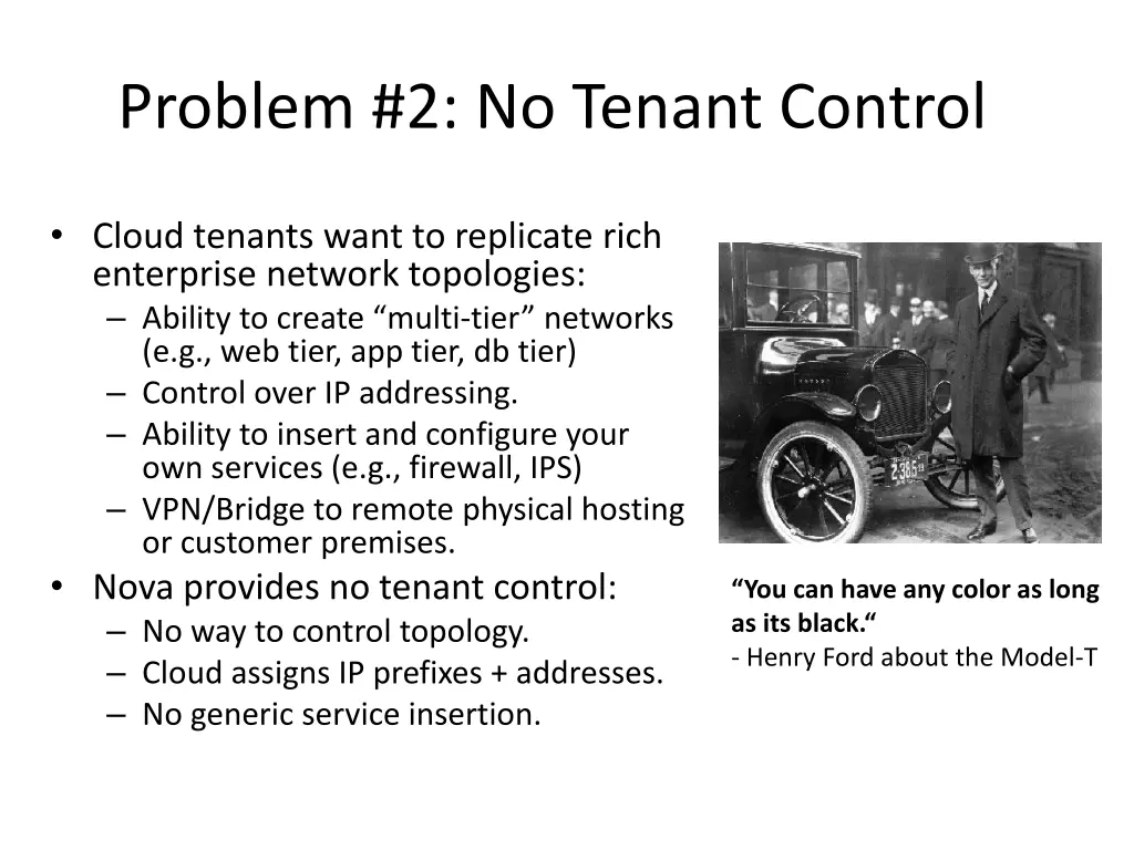 problem 2 no tenant control