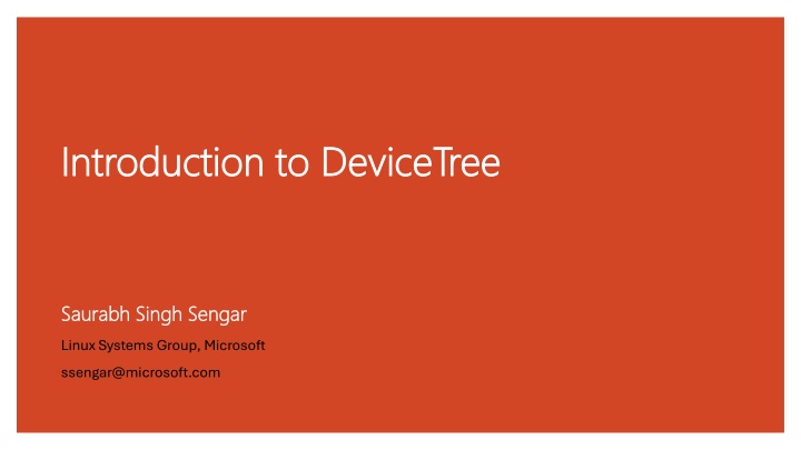 introduction to devicetree introduction