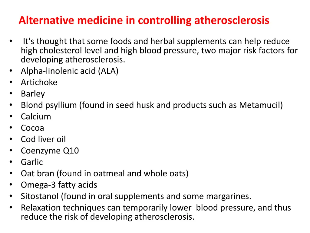 alternative medicine in controlling