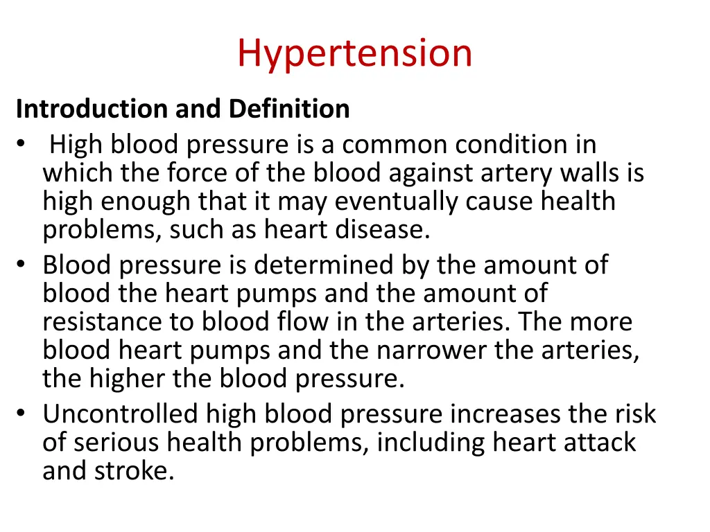 hypertension