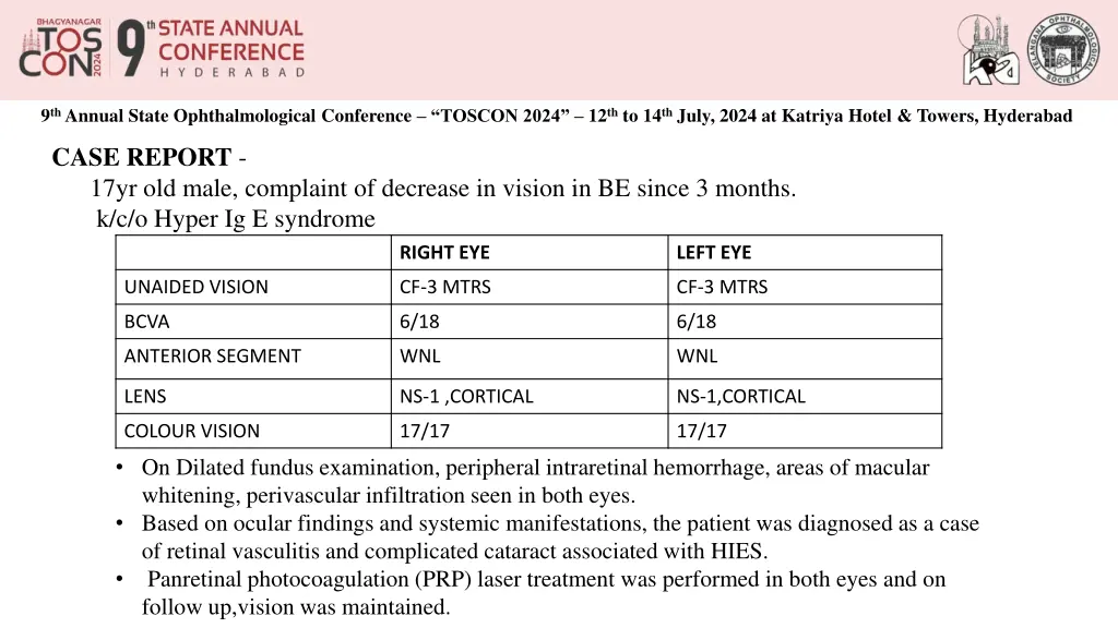 9 th annual state ophthalmological conference 1