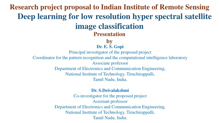 research project proposal to indian institute