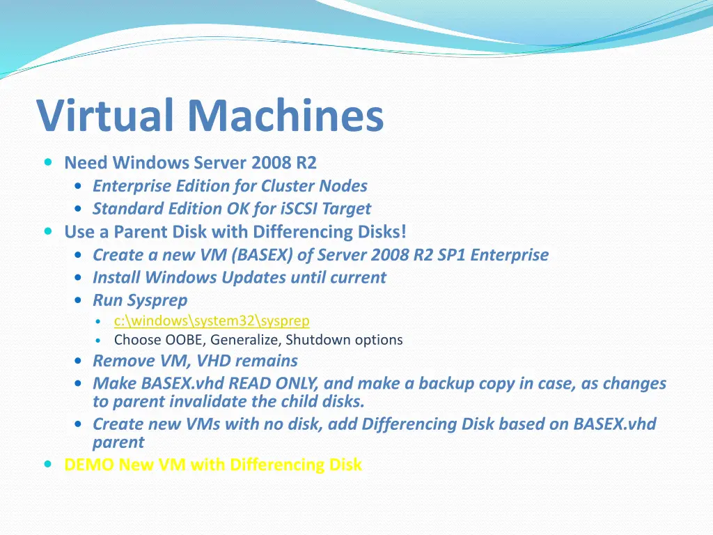 virtual machines