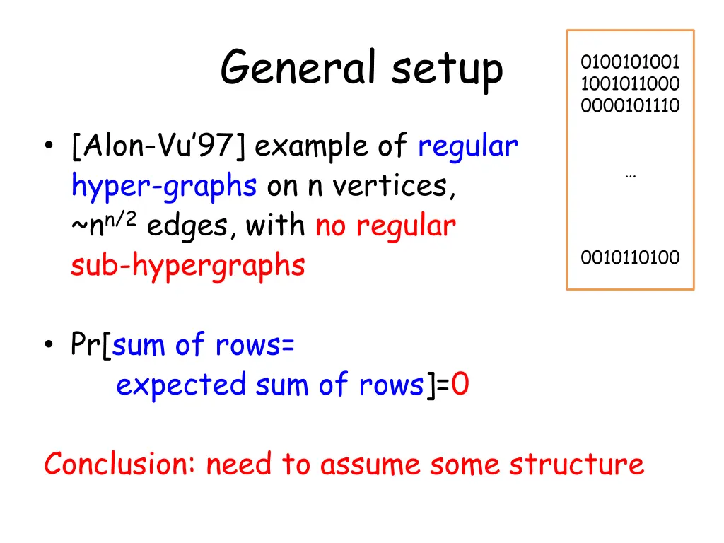 general setup 1