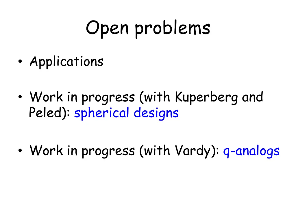 open problems