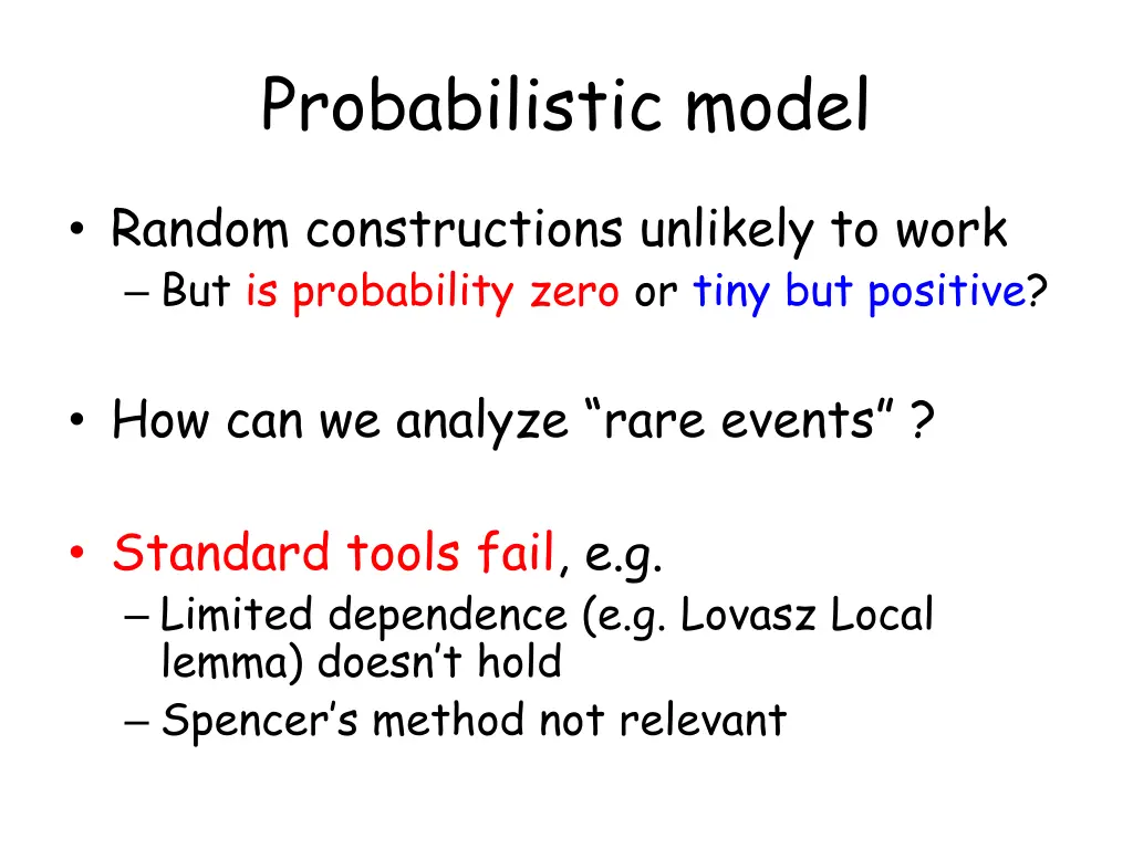 probabilistic model 1