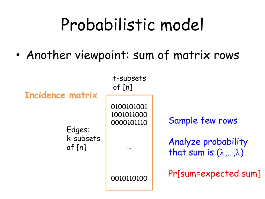 probabilistic model 2