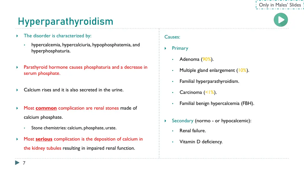 only in males slides 3