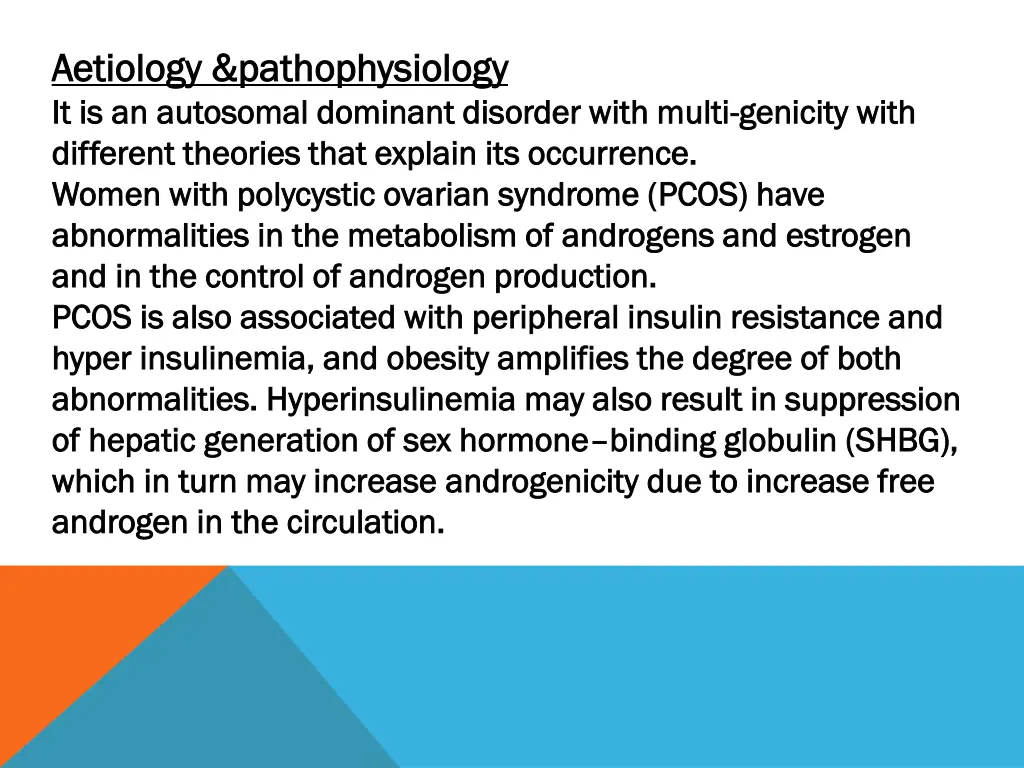 aetiology aetiology pathophysiology