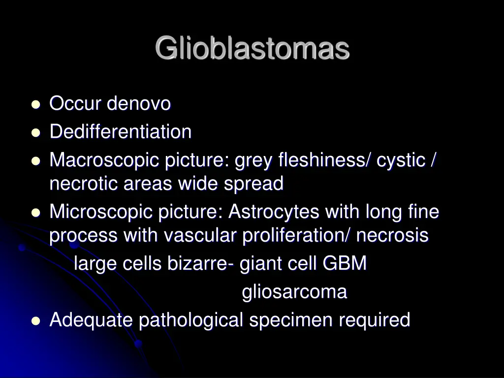 glioblastomas