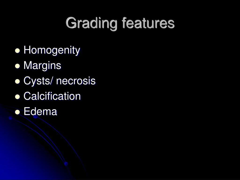 grading features