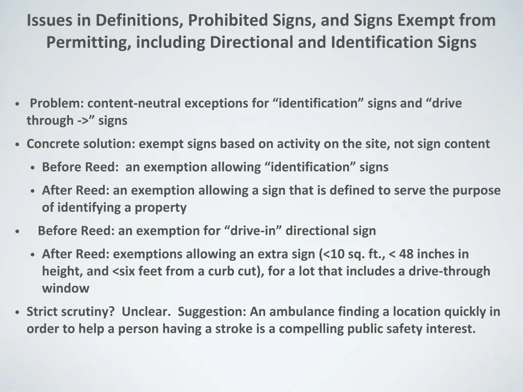 issues in definitions prohibited signs and signs 1