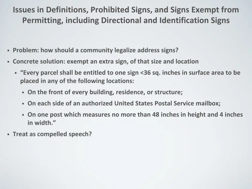 issues in definitions prohibited signs and signs 2