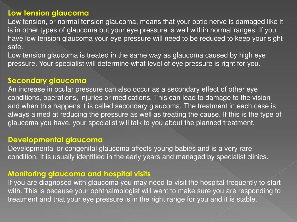 low tension glaucoma low tension or normal