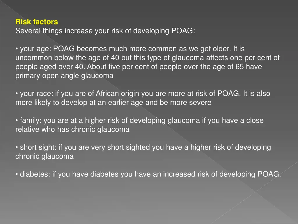 risk factors several things increase your risk