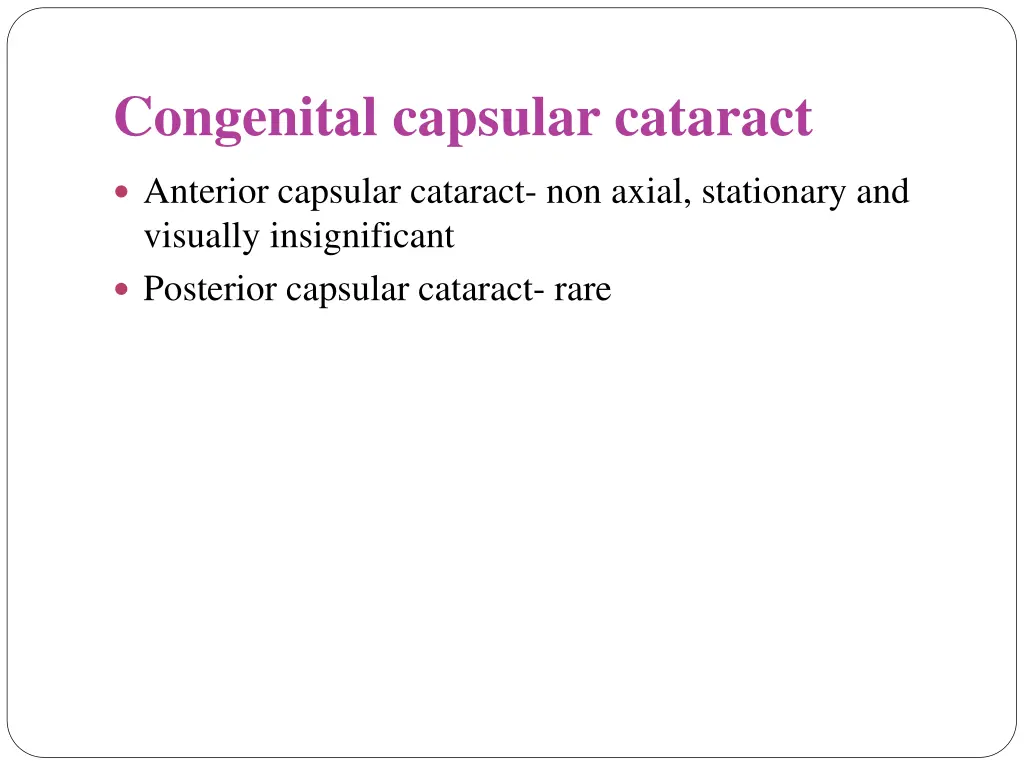 congenital capsular cataract