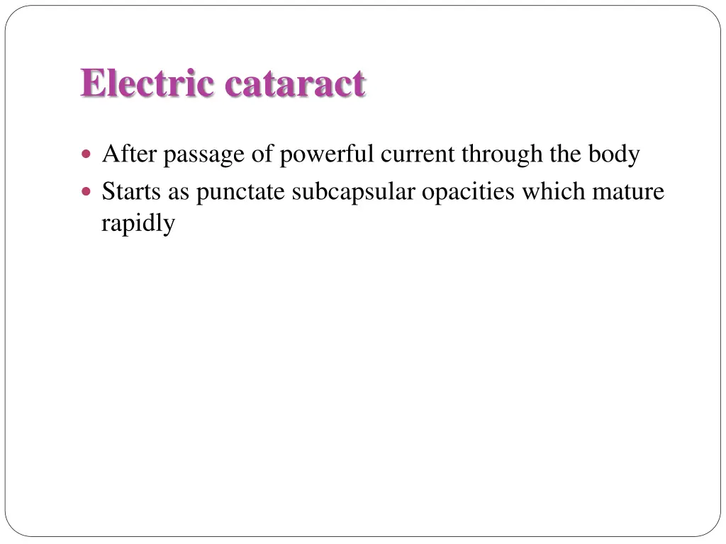 electric cataract