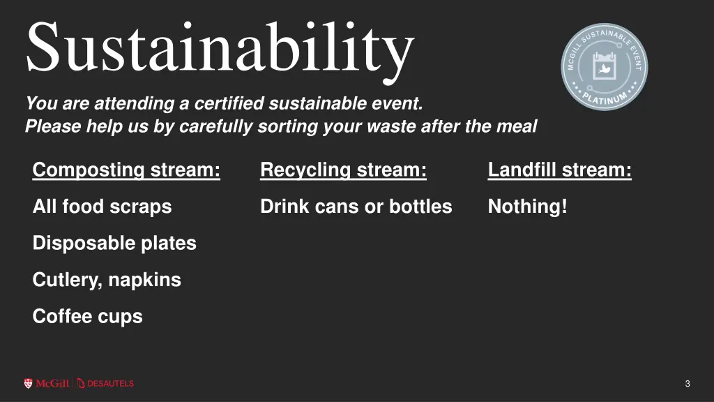 sustainability you are attending a certified 1