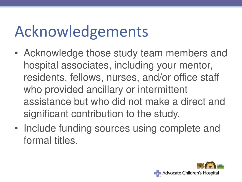 acknowledgements