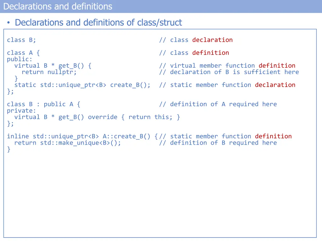 declarations and definitions 1