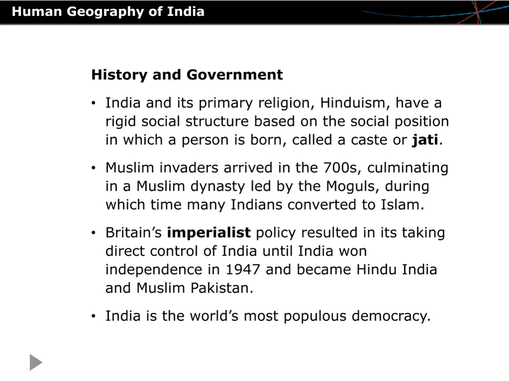 human geography of india