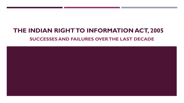 the indian right to information act 2005