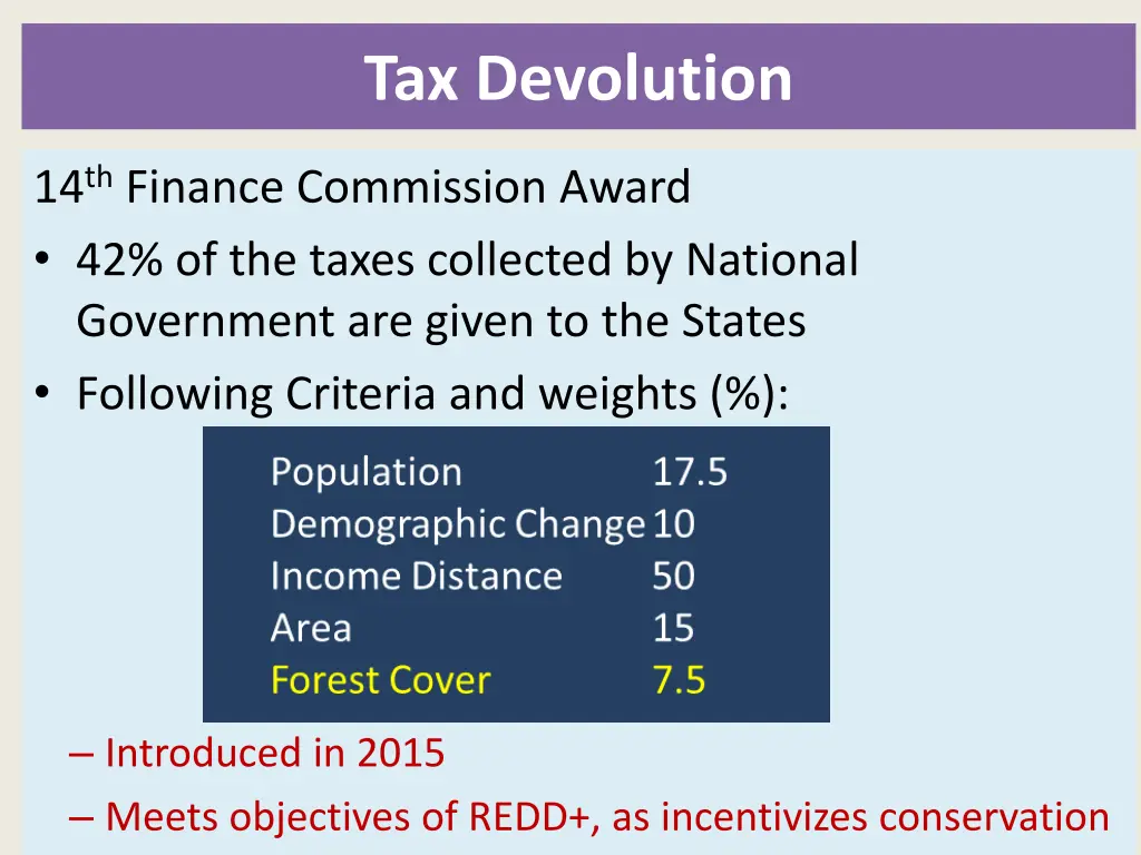 tax devolution