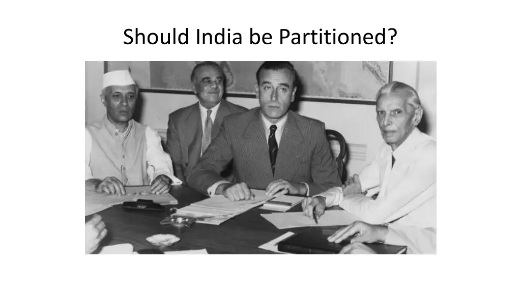 should india be partitioned