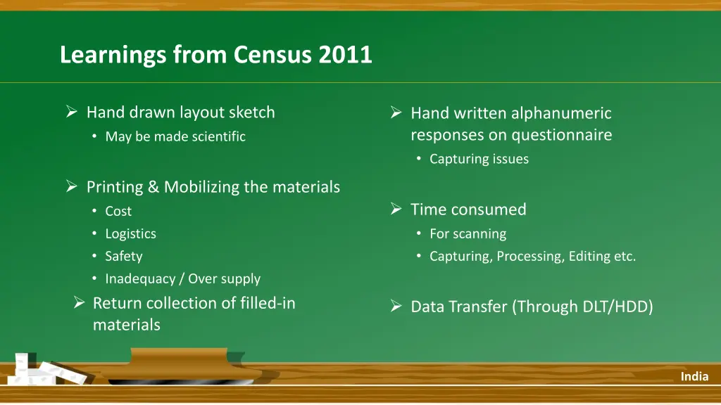 learnings from census 2011