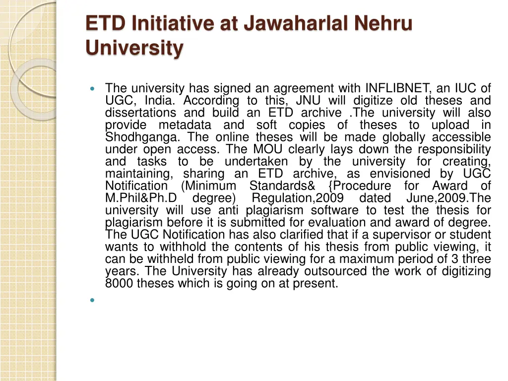 etd initiative at jawaharlal nehru university 1