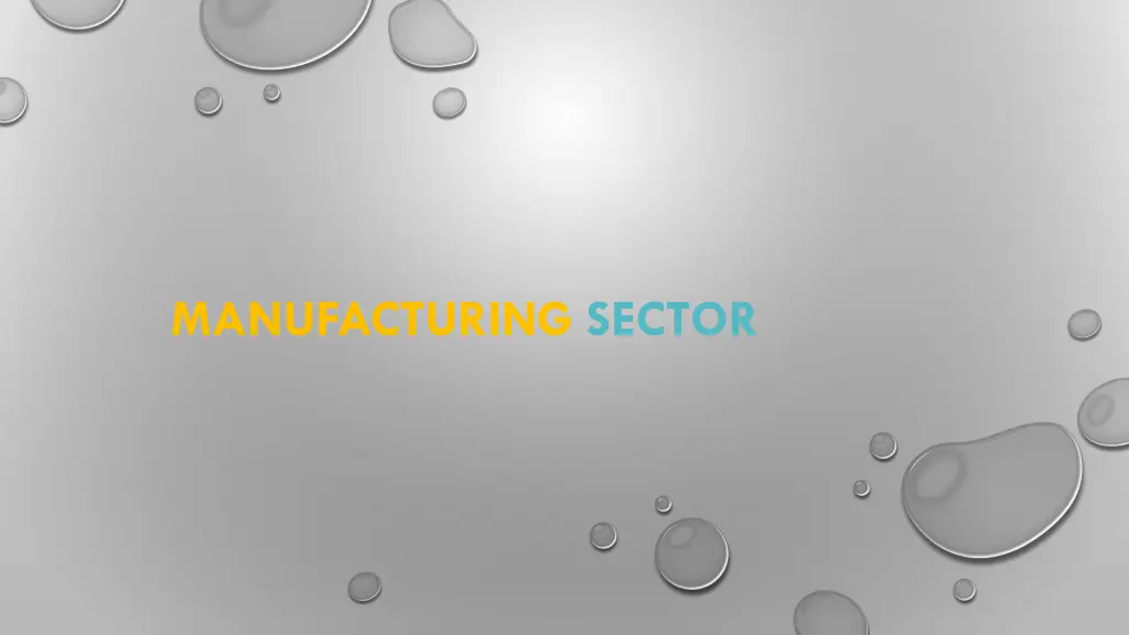 manufacturing sector