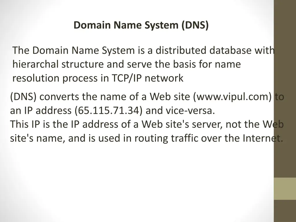 domain name system dns