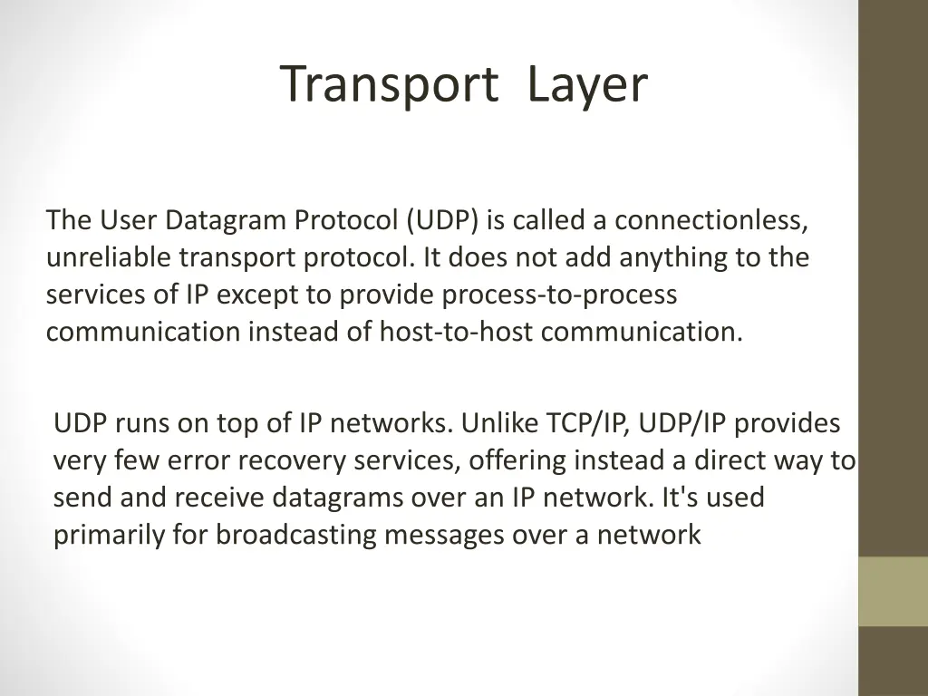 transport layer 1