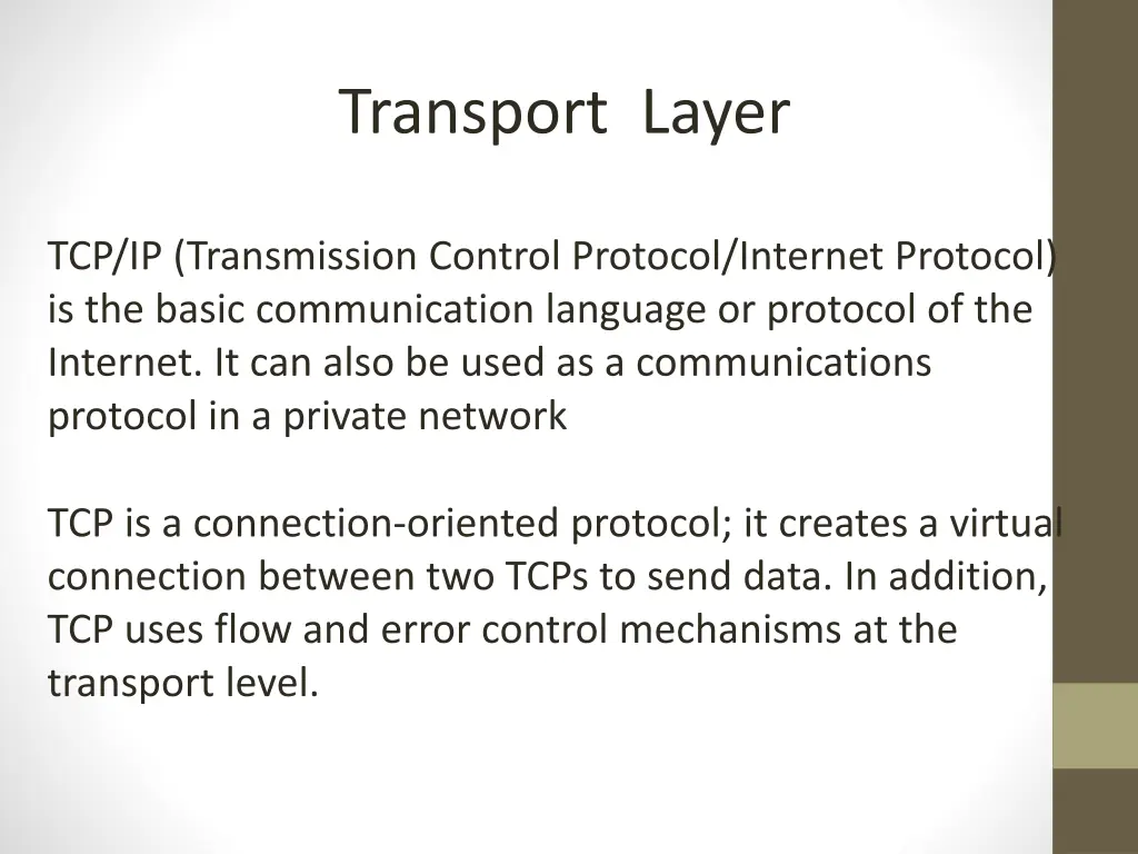 transport layer