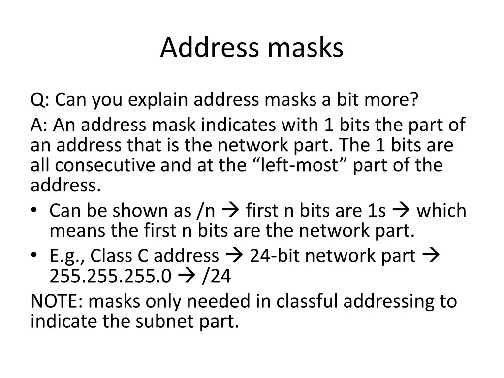 address masks