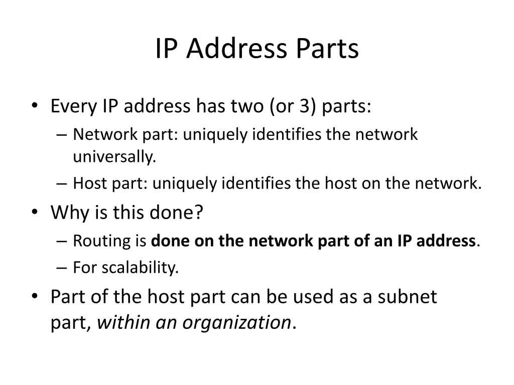 ip address parts