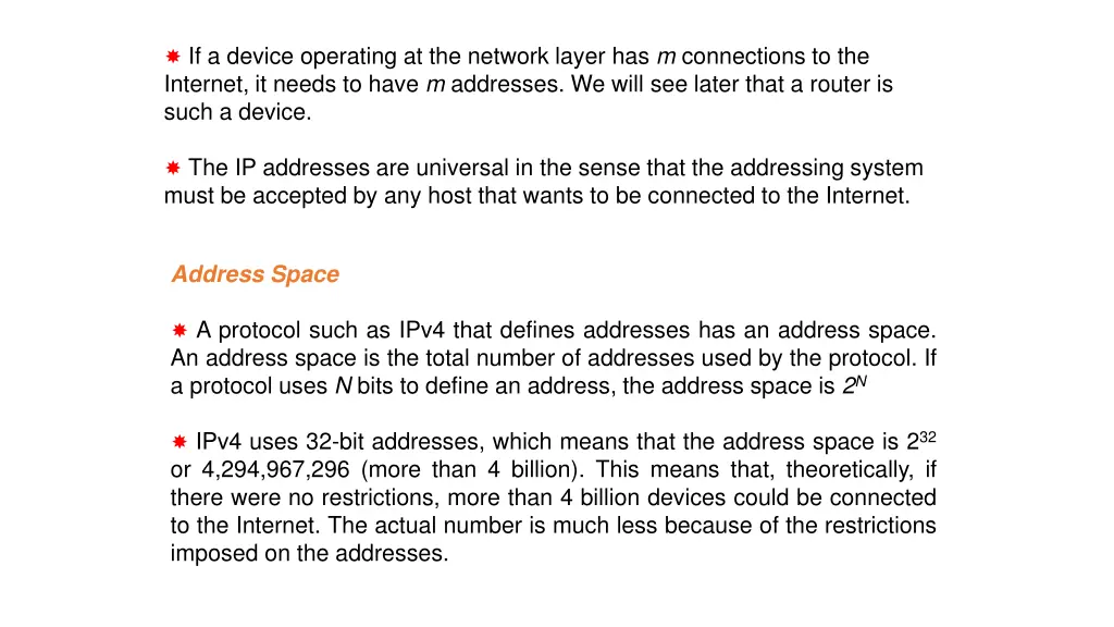 if a device operating at the network layer