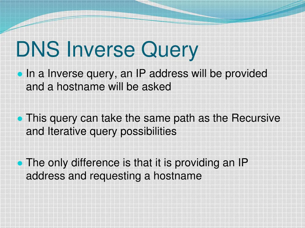 dns inverse query