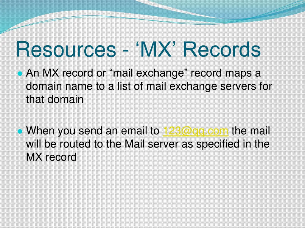 resources mx records