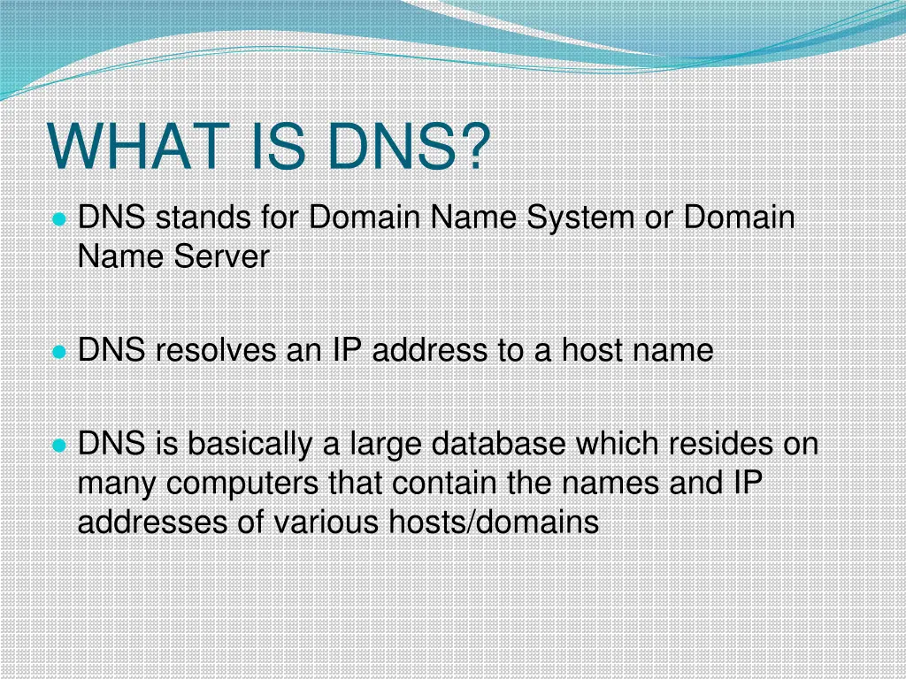 what is dns dns stands for domain name system