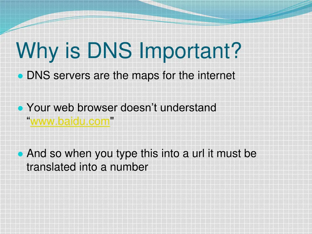 why is dns important