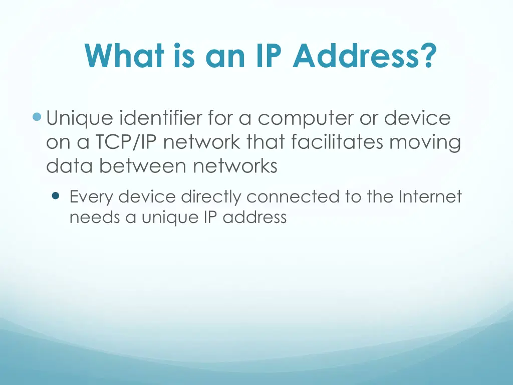 what is an ip address