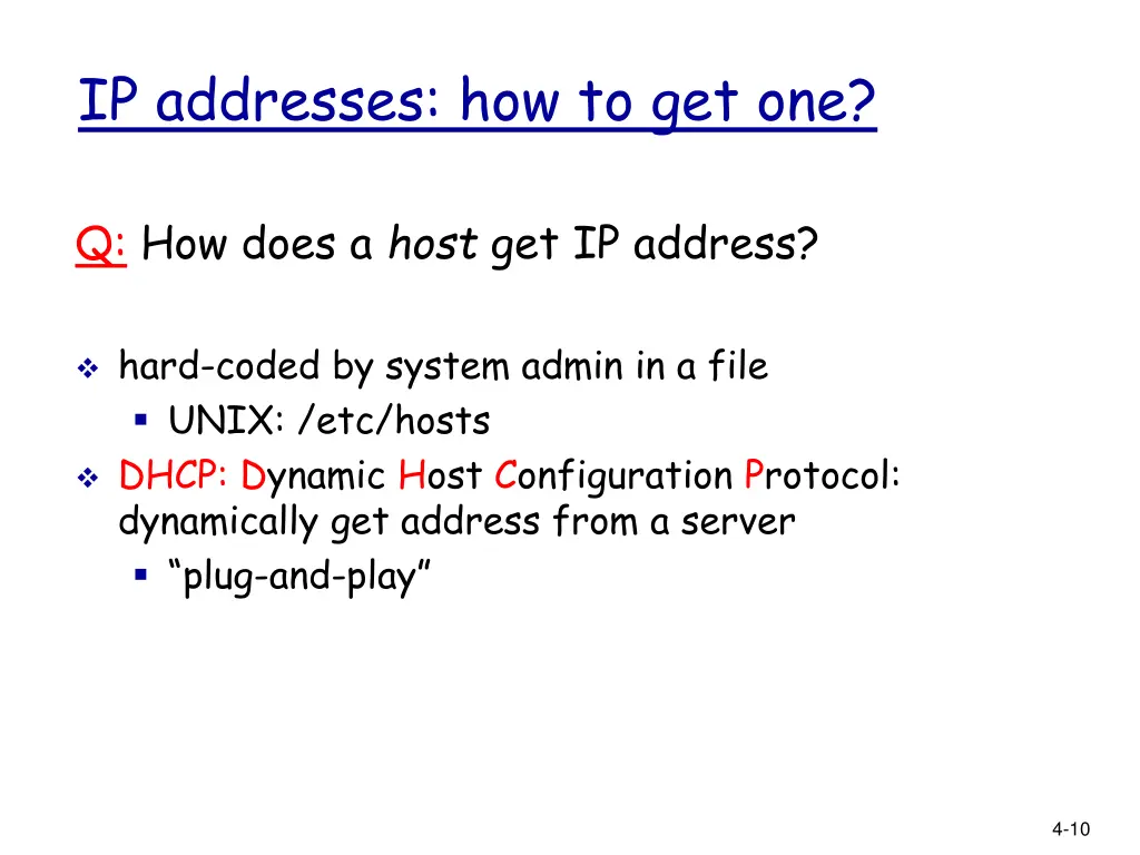 ip addresses how to get one