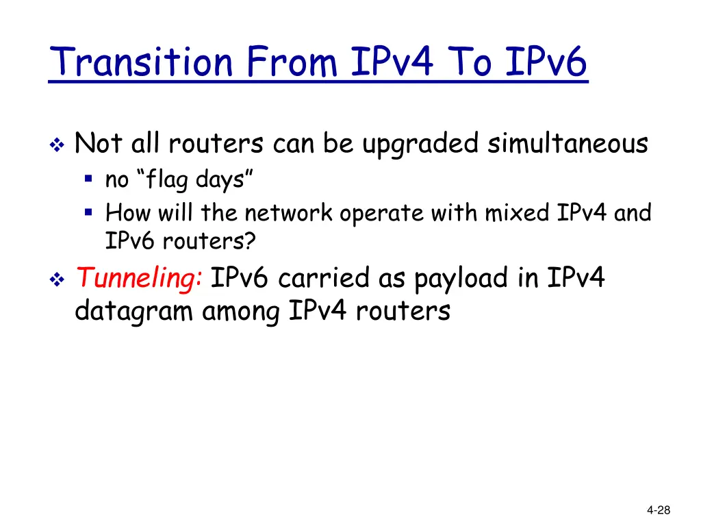 transition from ipv4 to ipv6