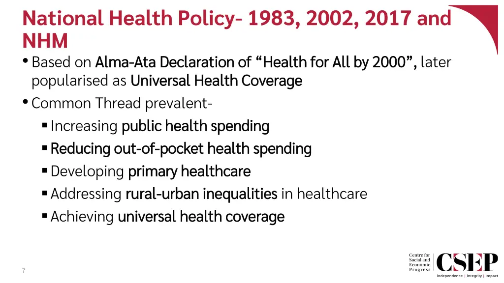 national health policy 1983 2002 2017