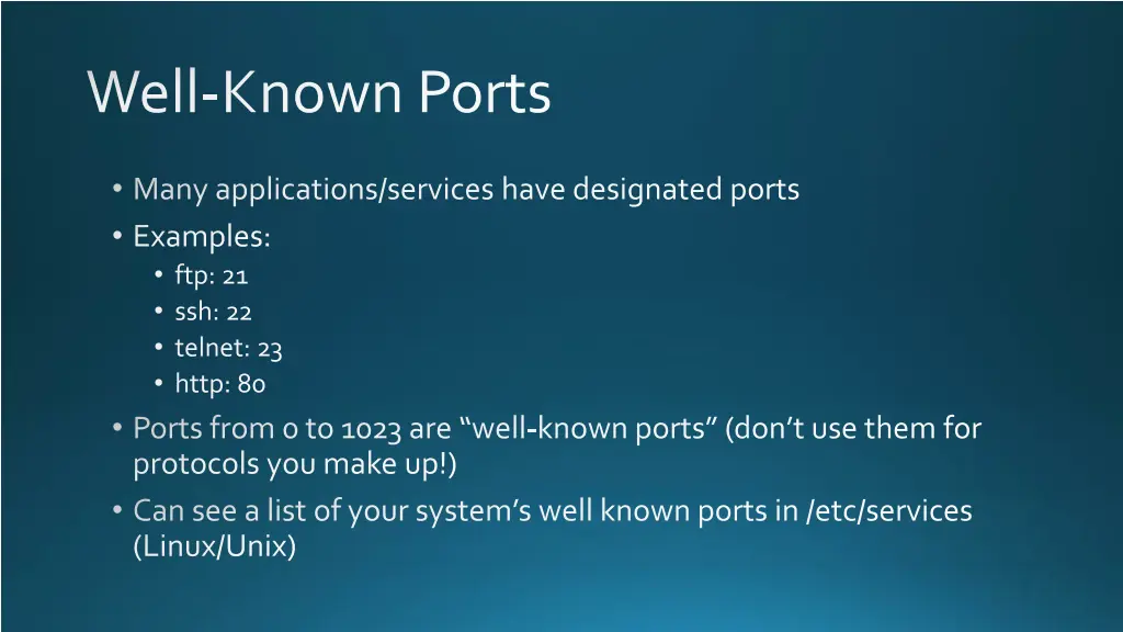 well known ports