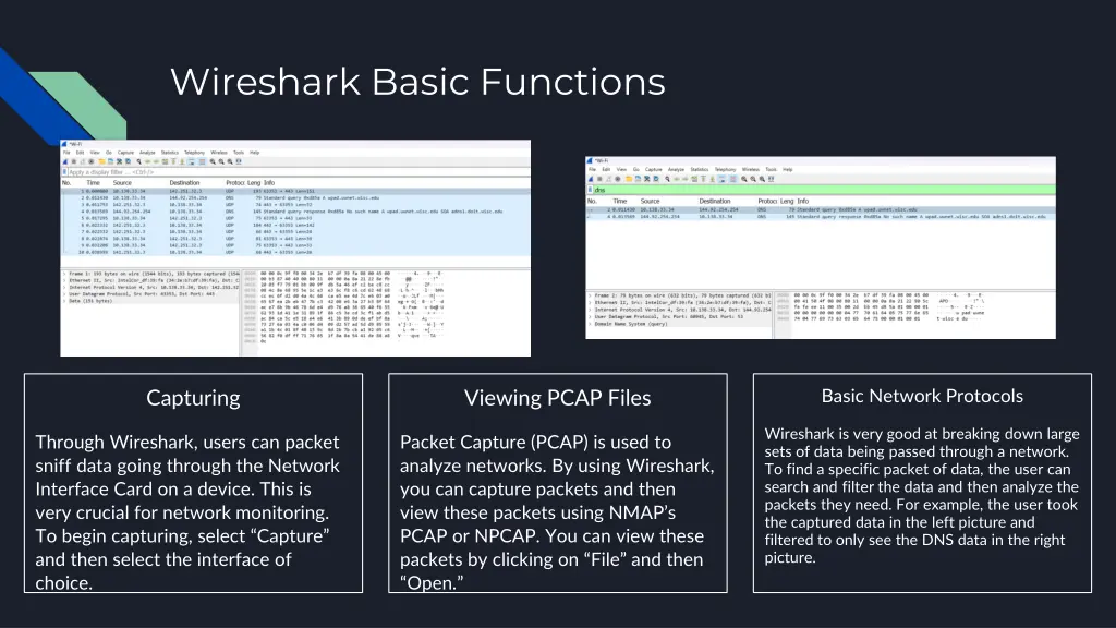 wireshark basic functions